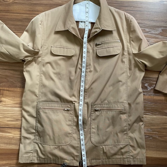 Vintage London Fog Tan Barn Coat Jacket Size XL - Picture 8 of 9